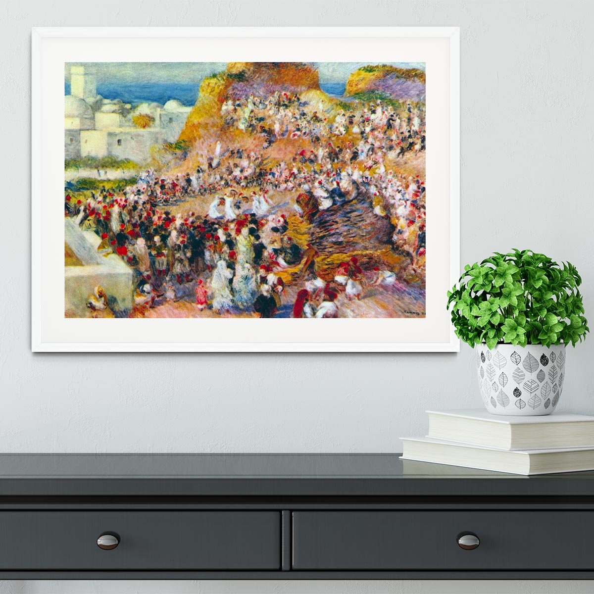 The mosque Arabian Fest by Renoir Framed Print - Canvas Art Rocks - 5