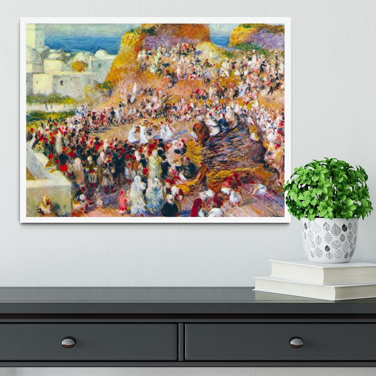 The mosque Arabian Fest by Renoir Framed Print - Canvas Art Rocks -6