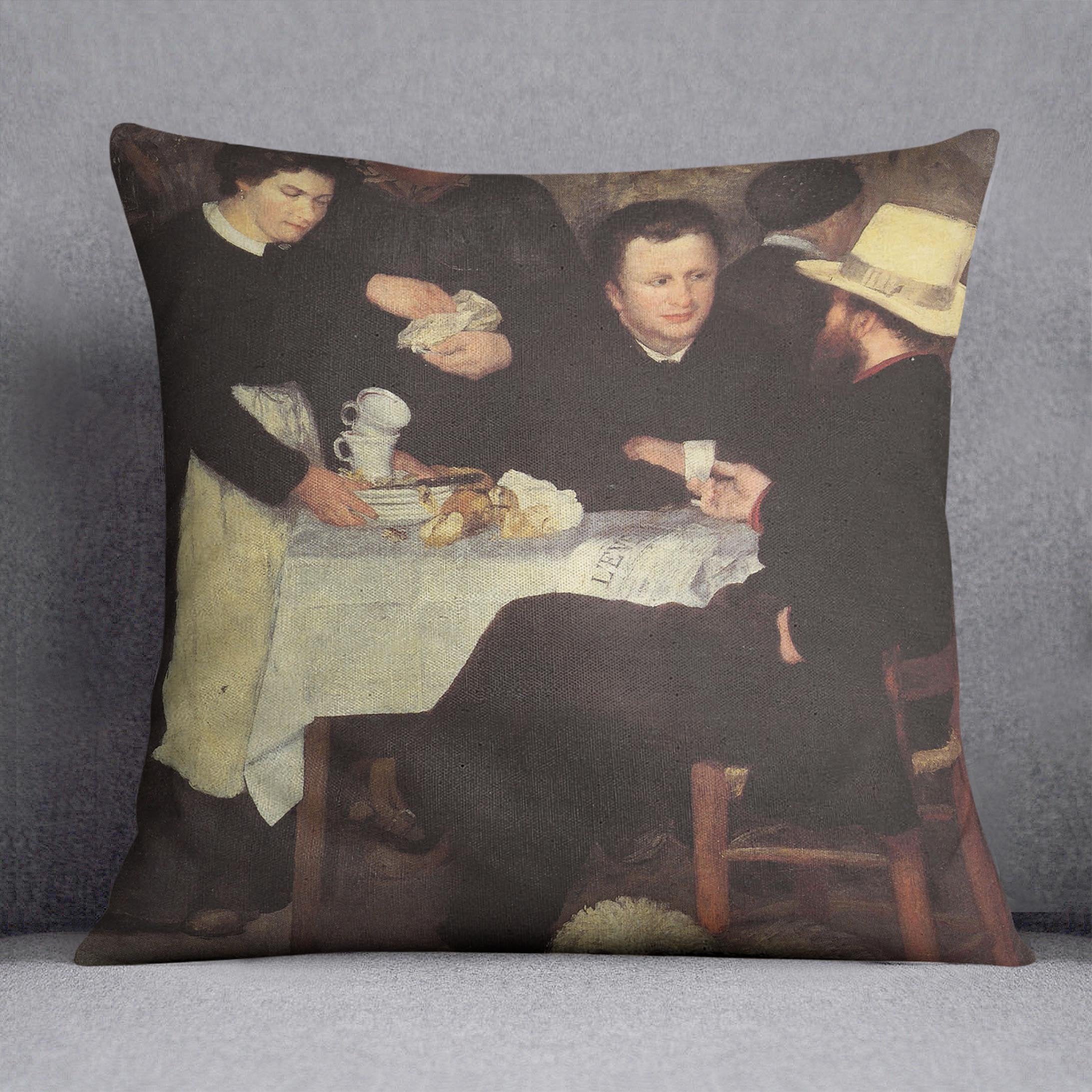 The mother of cabaret Antony by Renoir Throw Pillow