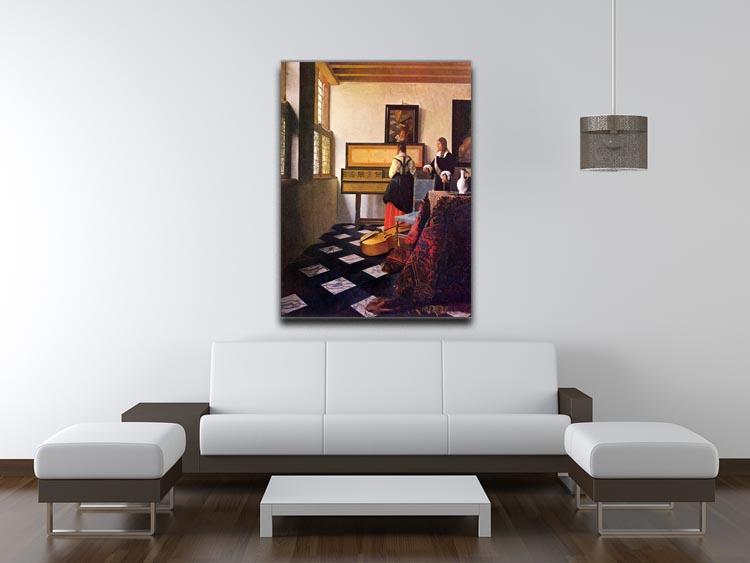 The music lesson by Vermeer Canvas Print or Poster - Canvas Art Rocks - 4