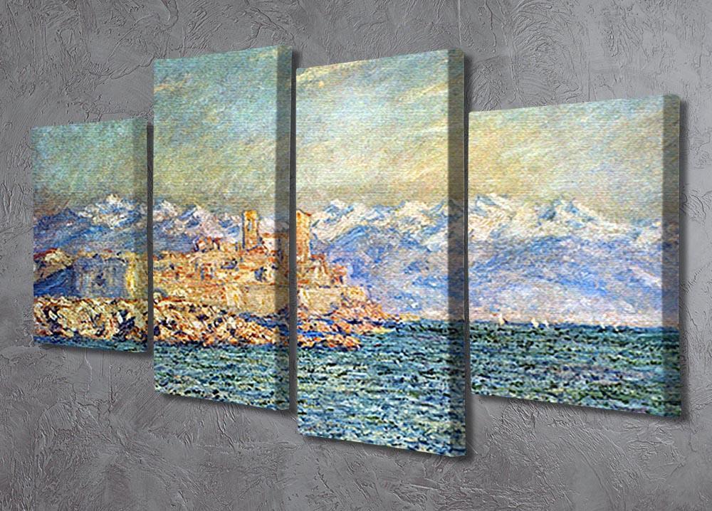 The old Fort in Antibes by Monet 4 Split Panel Canvas - Canvas Art Rocks - 2