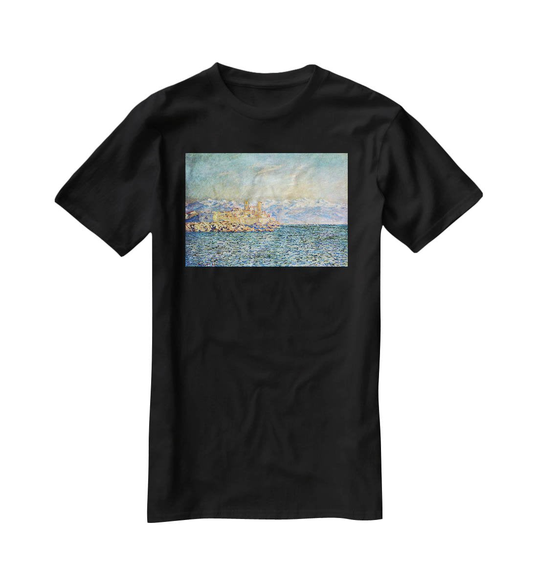 The old Fort in Antibes by Monet T-Shirt - Canvas Art Rocks - 1