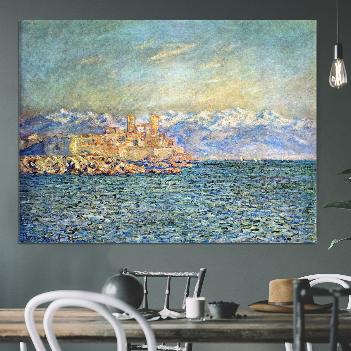 The old Fort in Antibes by Monet Canvas Print or Poster