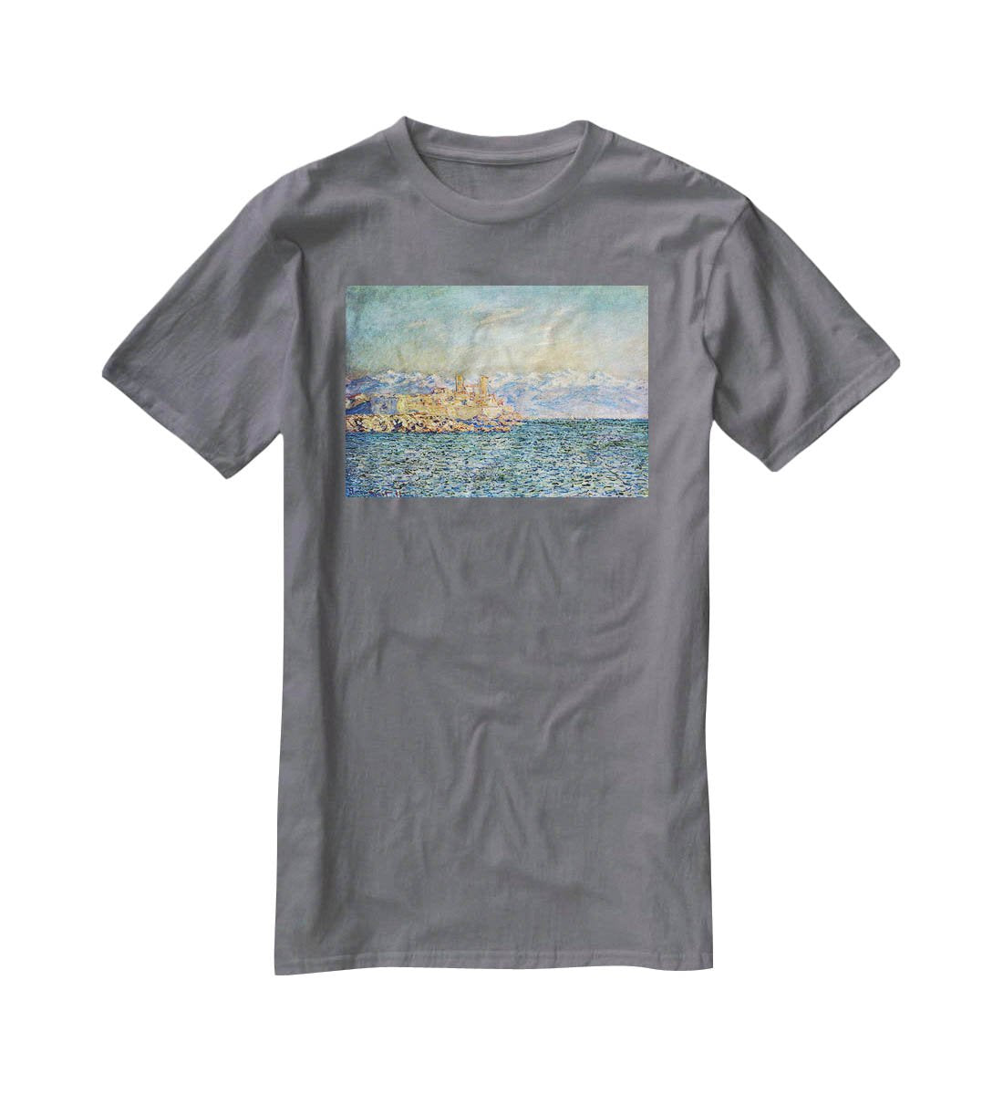 The old Fort in Antibes by Monet T-Shirt - Canvas Art Rocks - 3