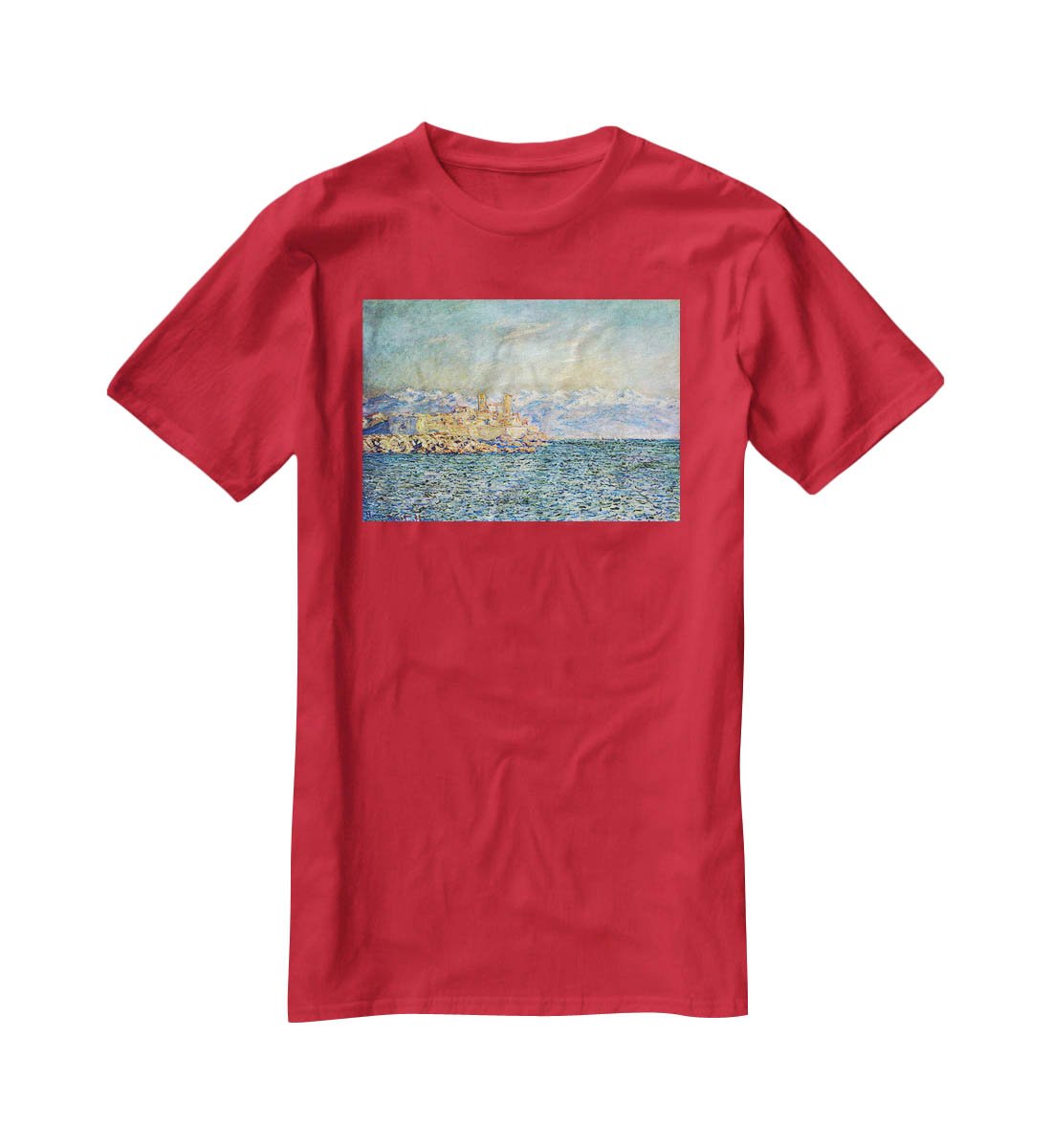 The old Fort in Antibes by Monet T-Shirt - Canvas Art Rocks - 4