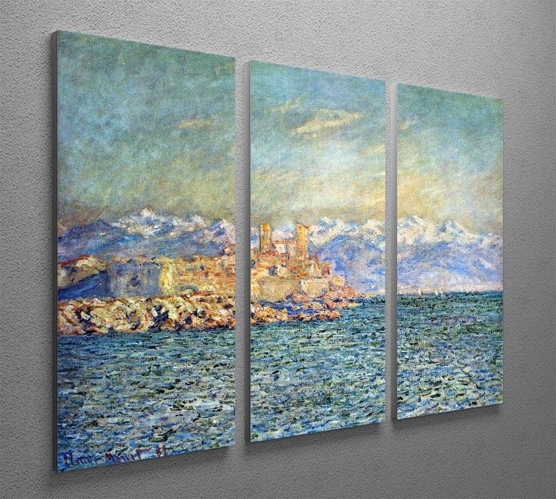The old Fort in Antibes by Monet Split Panel Canvas Print - Canvas Art Rocks - 4