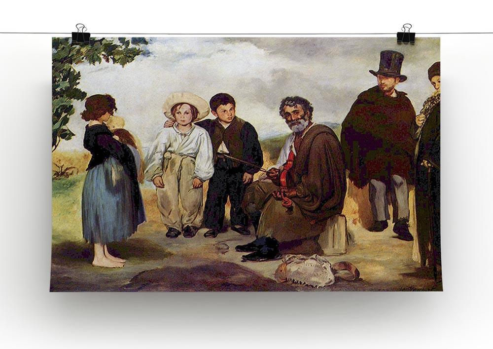 The old musician by Manet Canvas Print or Poster - Canvas Art Rocks - 2
