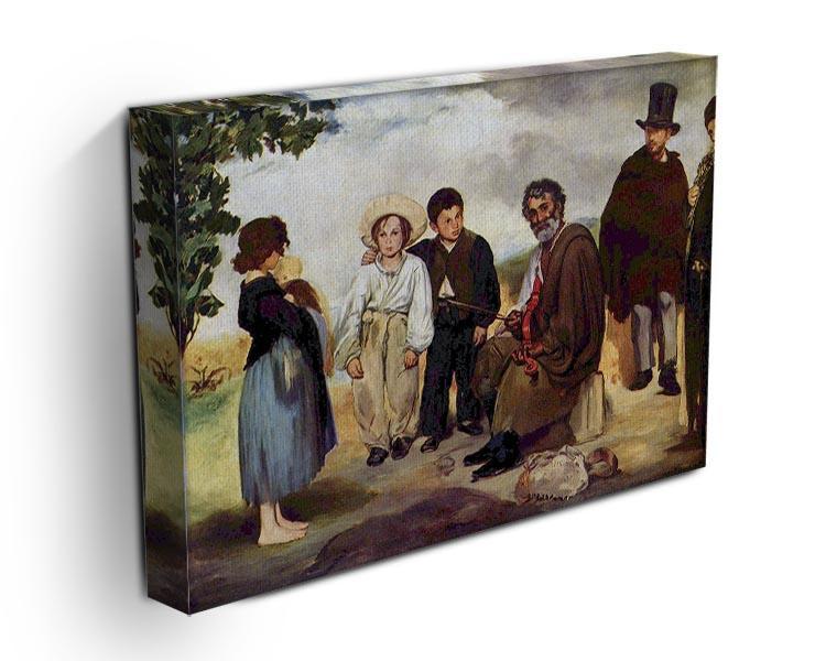 The old musician by Manet Canvas Print or Poster - Canvas Art Rocks - 3