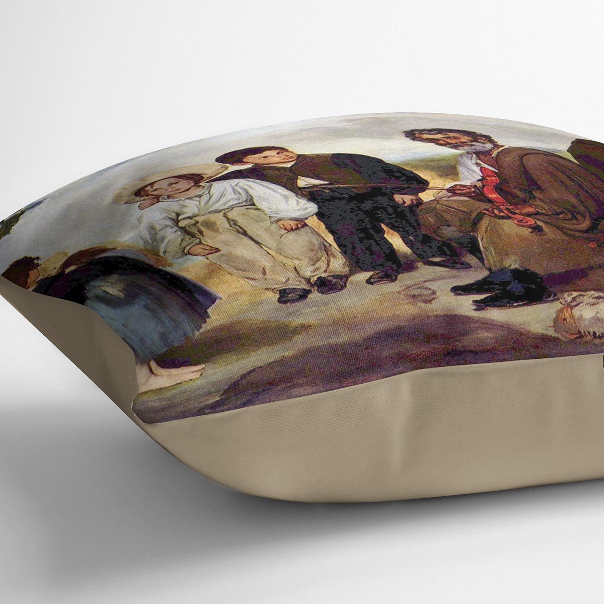 The old musician by Manet Throw Pillow