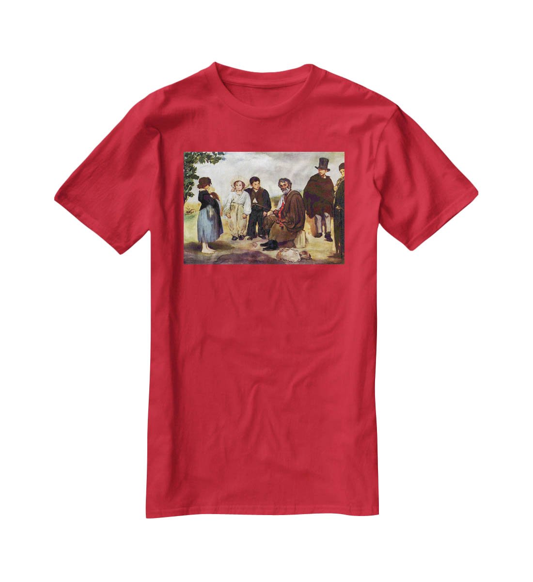 The old musician by Manet T-Shirt - Canvas Art Rocks - 4
