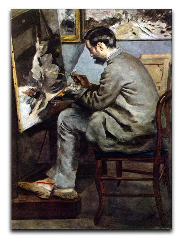 The painter in the studio of Bazille by Renoir Canvas Print or Poster  - Canvas Art Rocks - 1