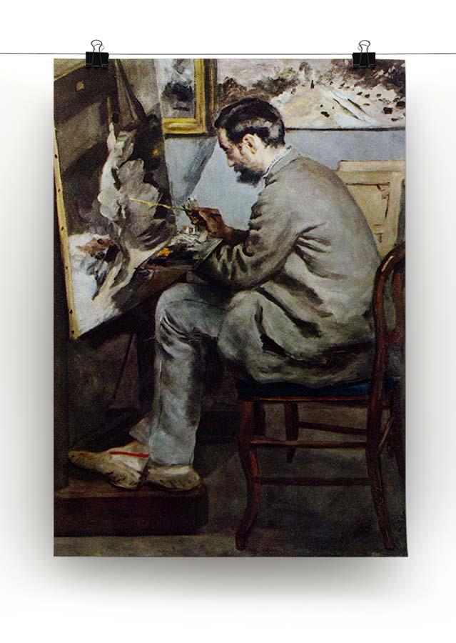 The painter in the studio of Bazille by Renoir Canvas Print or Poster - Canvas Art Rocks - 2