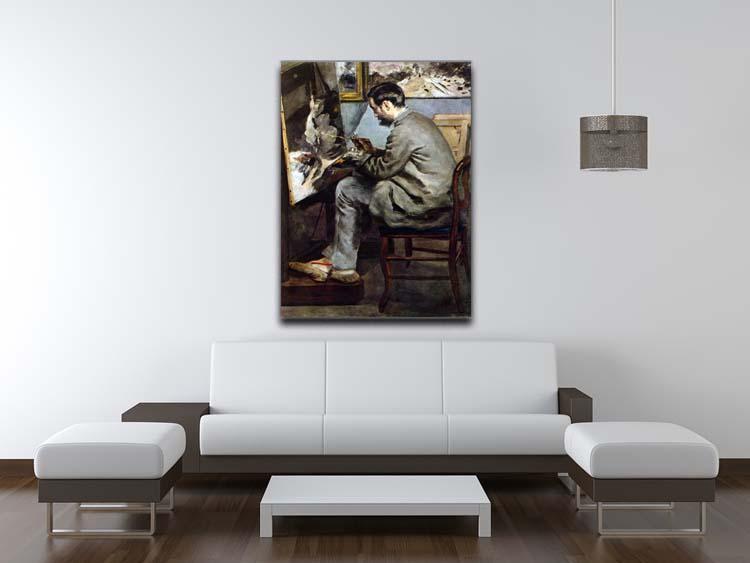 The painter in the studio of Bazille by Renoir Canvas Print or Poster - Canvas Art Rocks - 4