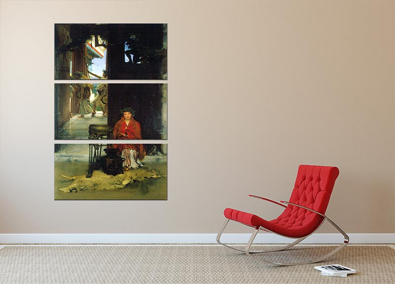 The path to the temple by Alma Tadema 3 Split Panel Canvas Print - Canvas Art Rocks - 2