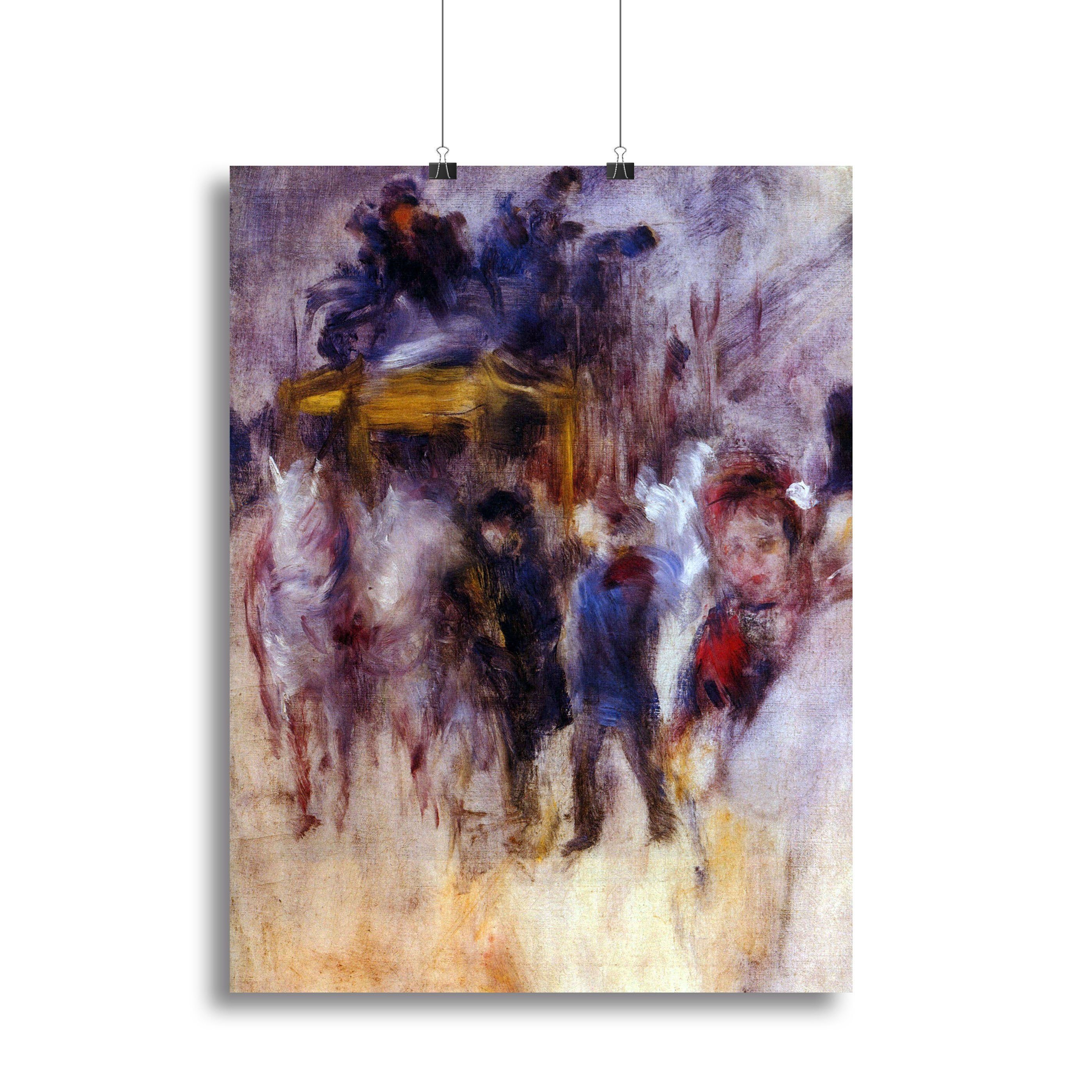 The place Clichy Detail by Renoir Canvas Print or Poster