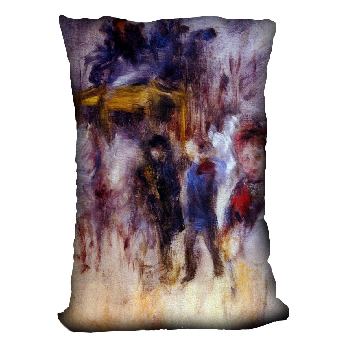The place Clichy Detail by Renoir Throw Pillow