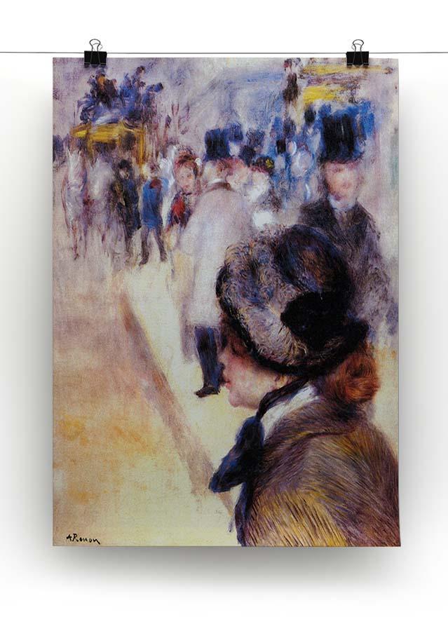 The place Clichy by Renoir Canvas Print or Poster - Canvas Art Rocks - 2
