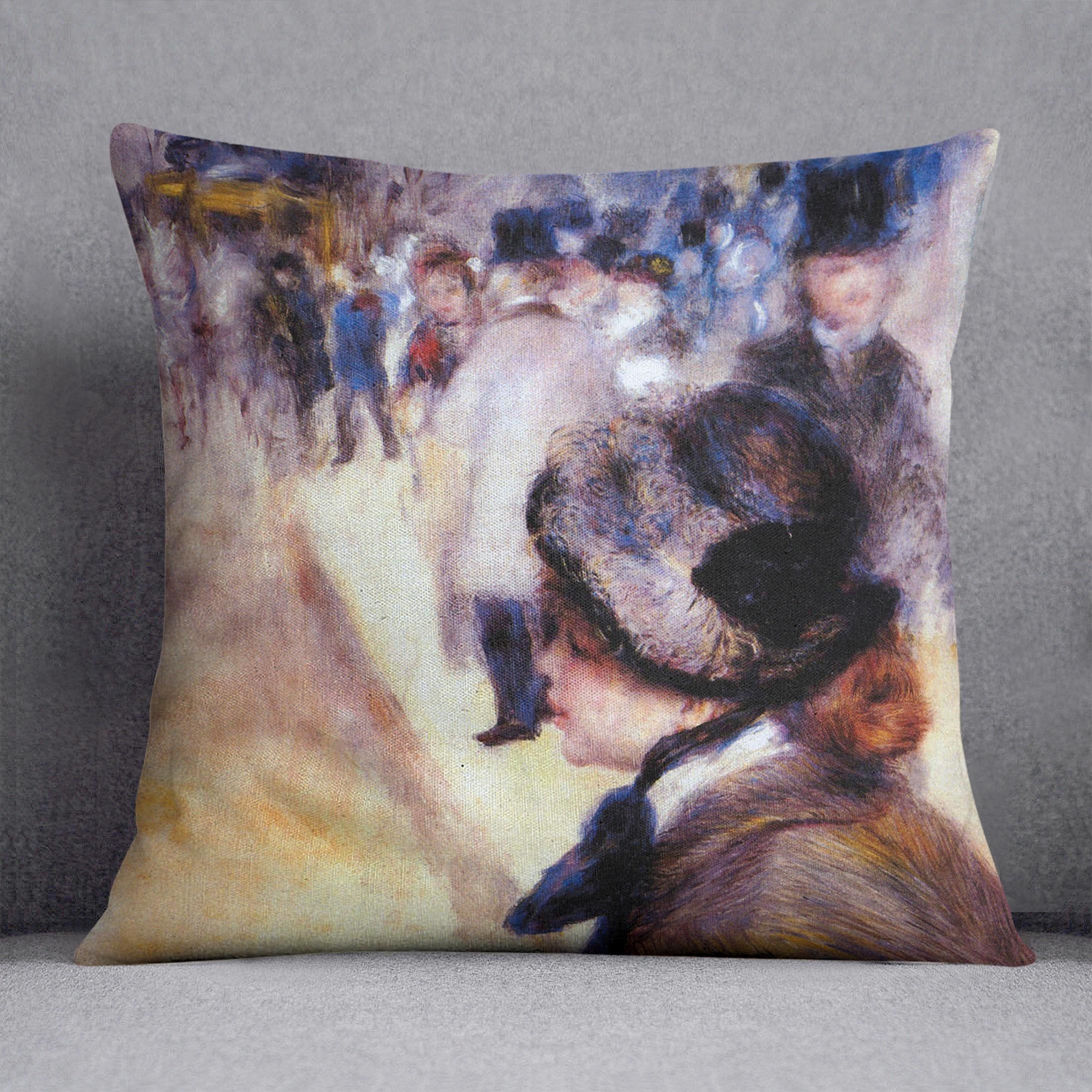The place Clichy by Renoir Throw Pillow