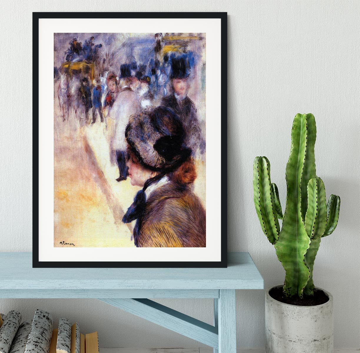 The place Clichy by Renoir Framed Print - Canvas Art Rocks - 1