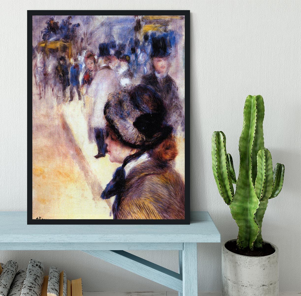 The place Clichy by Renoir Framed Print - Canvas Art Rocks - 2