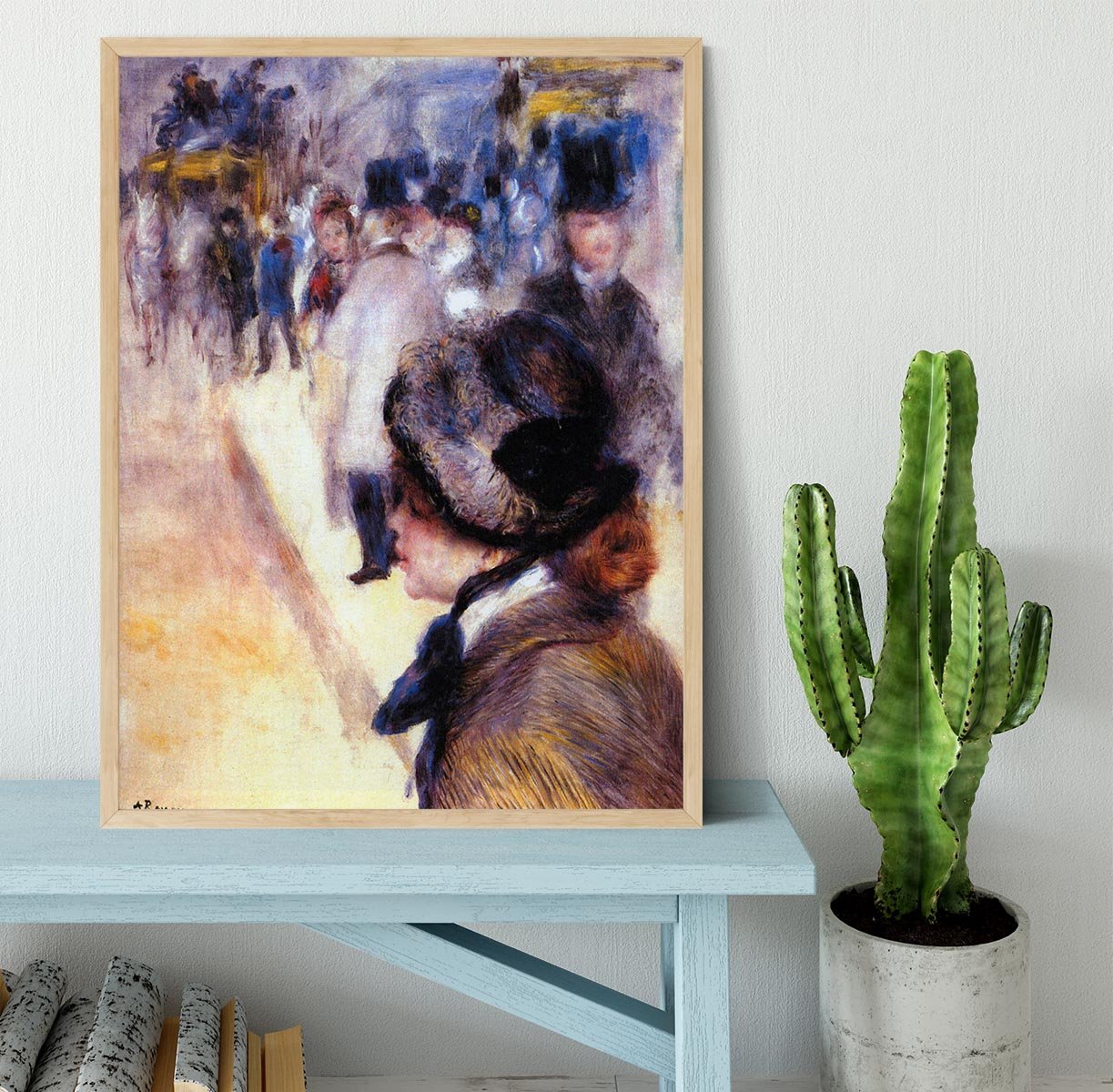The place Clichy by Renoir Framed Print - Canvas Art Rocks - 4