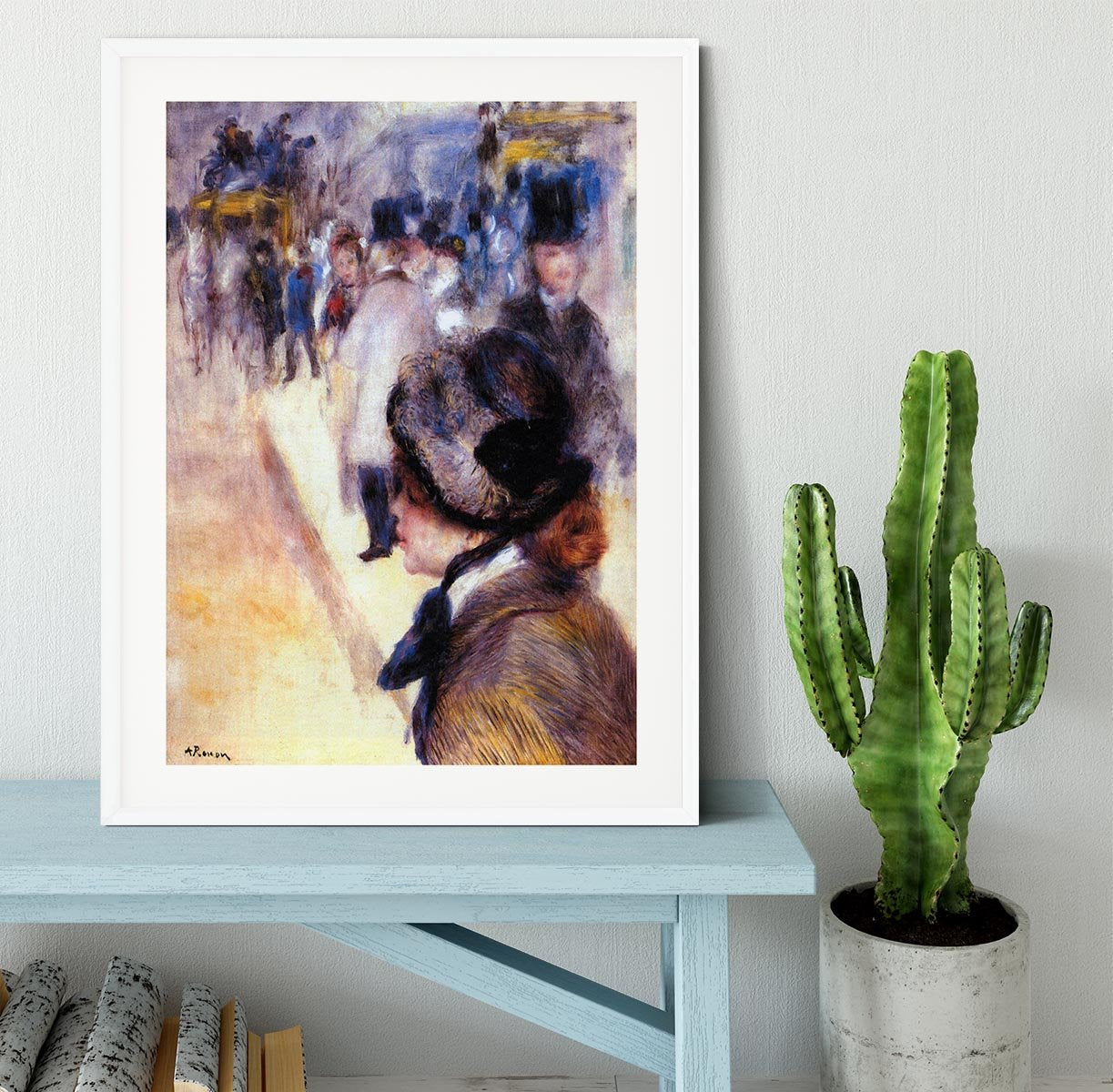 The place Clichy by Renoir Framed Print - Canvas Art Rocks - 5