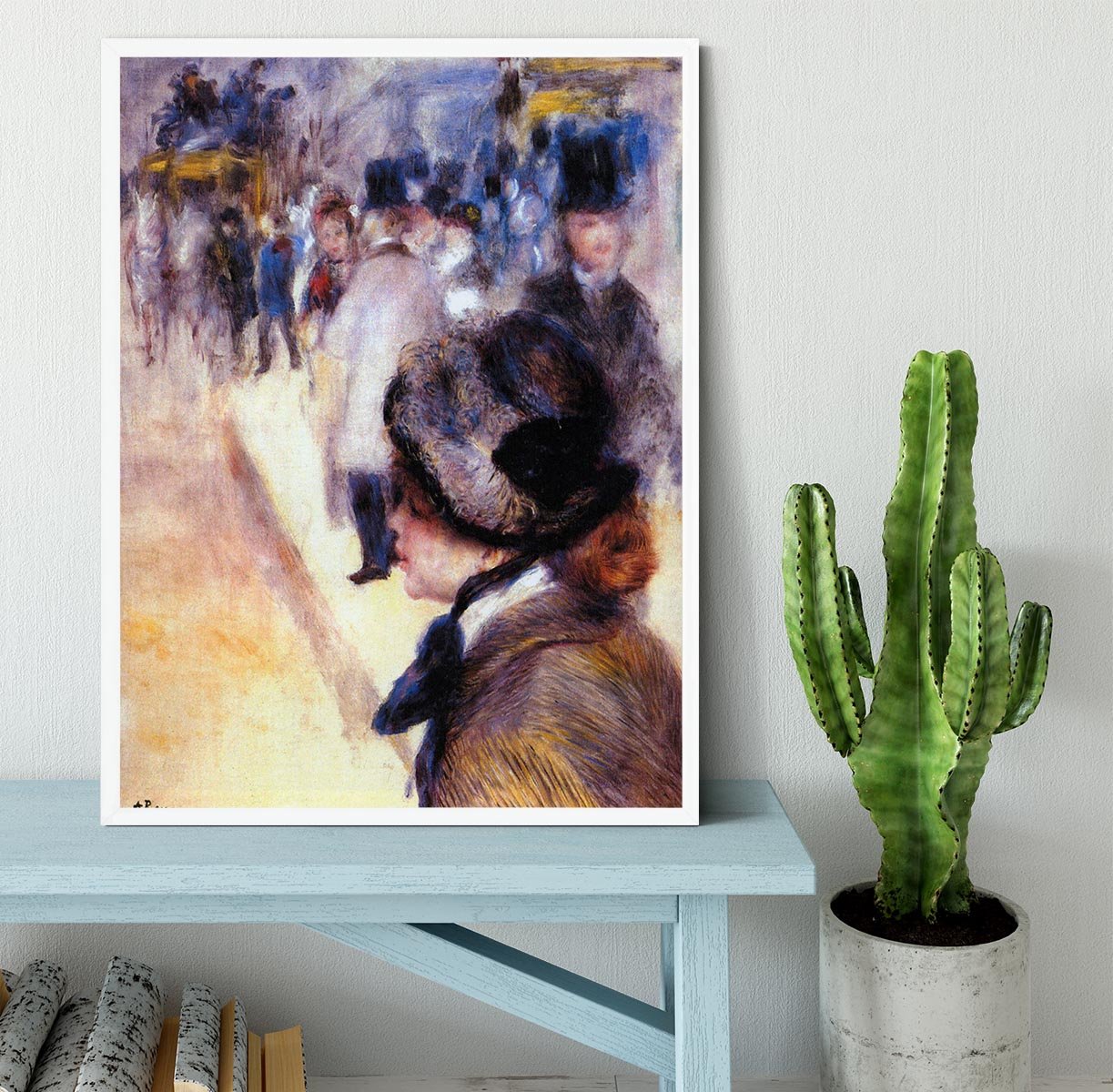The place Clichy by Renoir Framed Print - Canvas Art Rocks -6