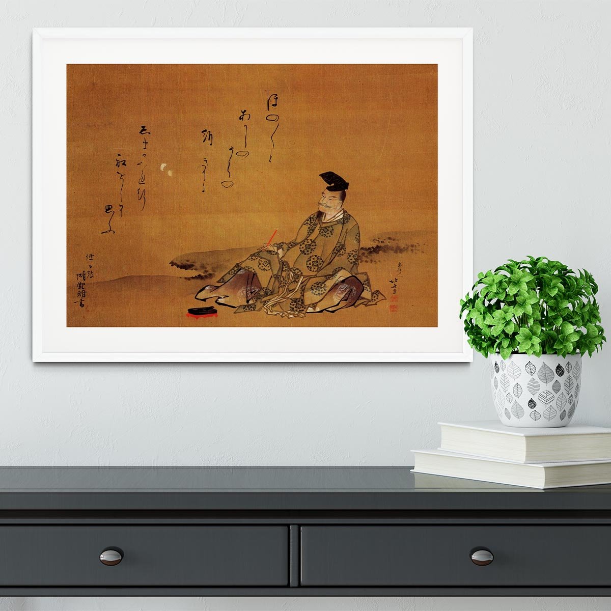 The poet by Hokusai Framed Print - Canvas Art Rocks - 5