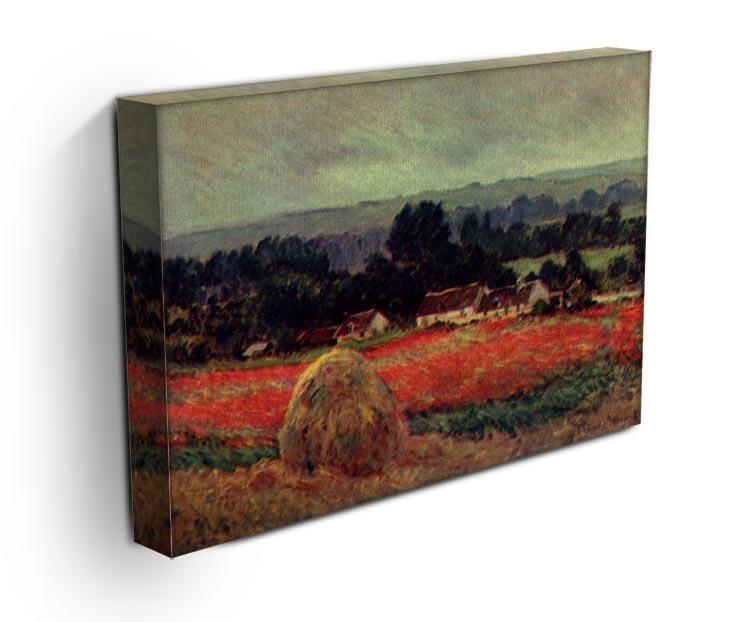 The poppy Blumenfeld The barn by Monet Canvas Print & Poster - Canvas Art Rocks - 3