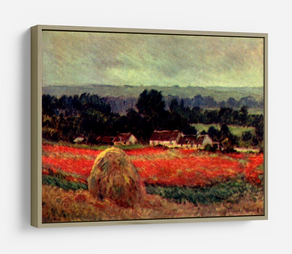 The poppy Blumenfeld The barn by Monet HD Metal Print