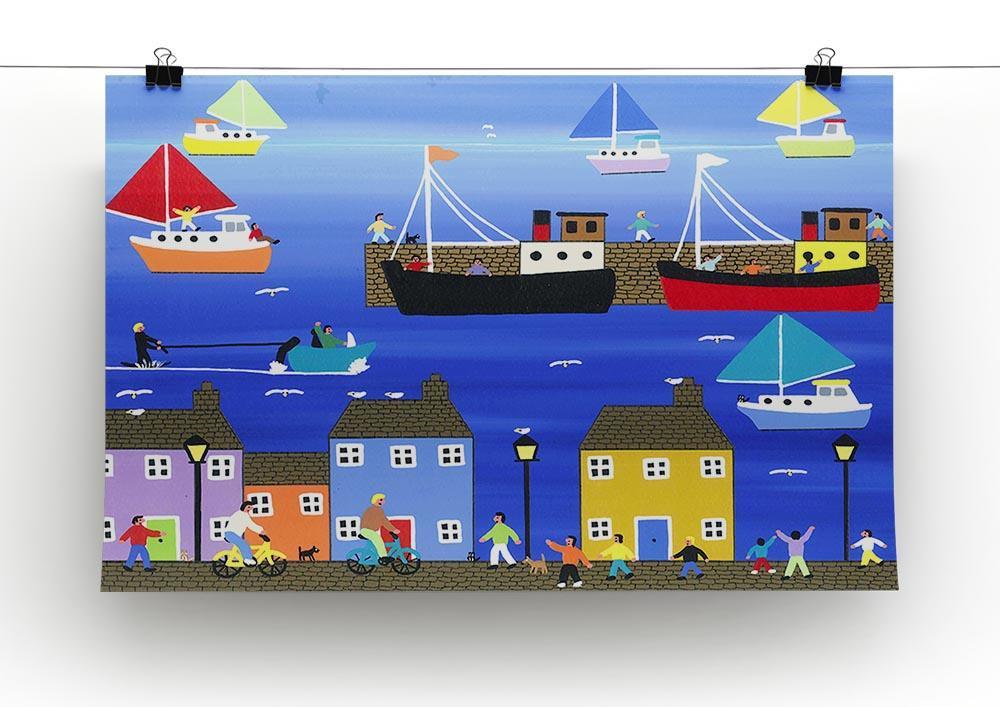 The puffer boats are in port by Gordon Barker Canvas Print or Poster - Canvas Art Rocks - 2
