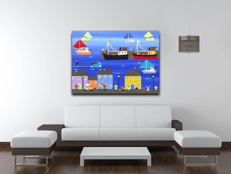 The puffer boats are in port by Gordon Barker Canvas Print or Poster - Canvas Art Rocks - 4