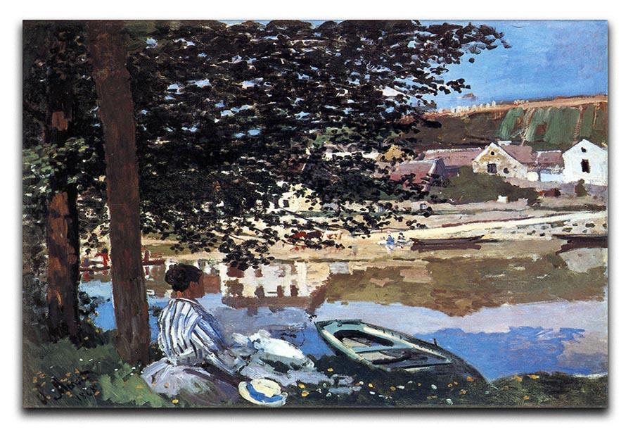 The river has burst its banks by Monet Canvas Print & Poster  - Canvas Art Rocks - 1