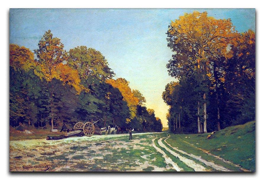 The road from Chailly to Fontainebleau by Monet Canvas Print & Poster  - Canvas Art Rocks - 1