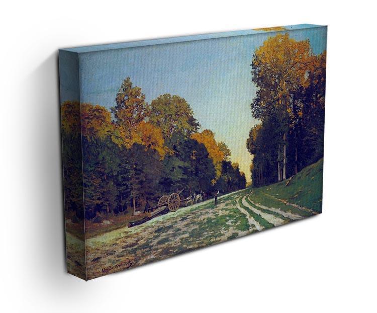 The road from Chailly to Fontainebleau by Monet Canvas Print & Poster - Canvas Art Rocks - 3