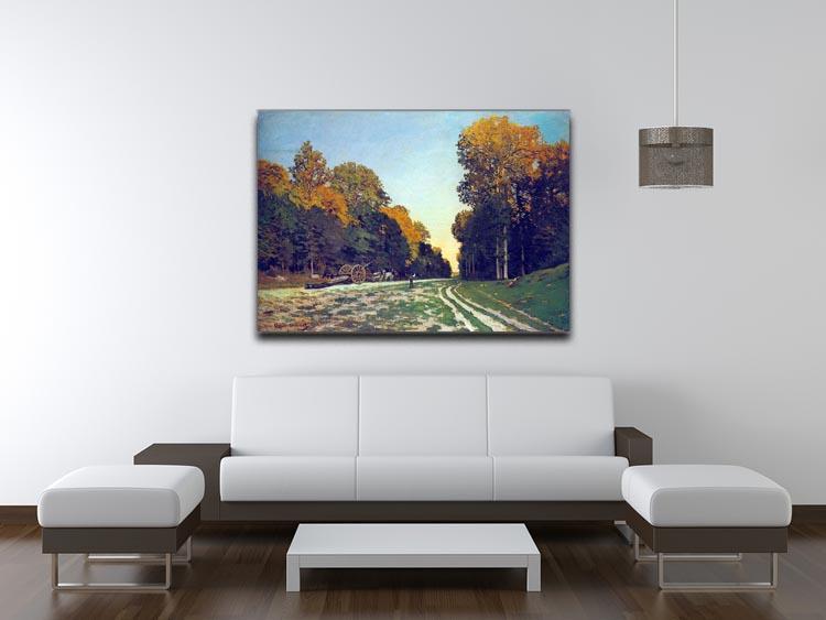 The road from Chailly to Fontainebleau by Monet Canvas Print & Poster - Canvas Art Rocks - 4
