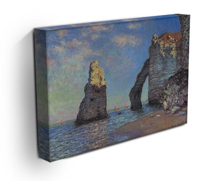 The rocky cliffs of etretat by Monet Canvas Print & Poster - Canvas Art Rocks - 3