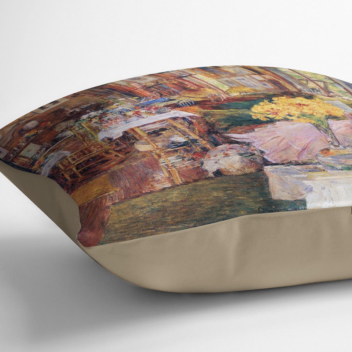 The room of flowers by Hassam Cushion - Canvas Art Rocks - 2