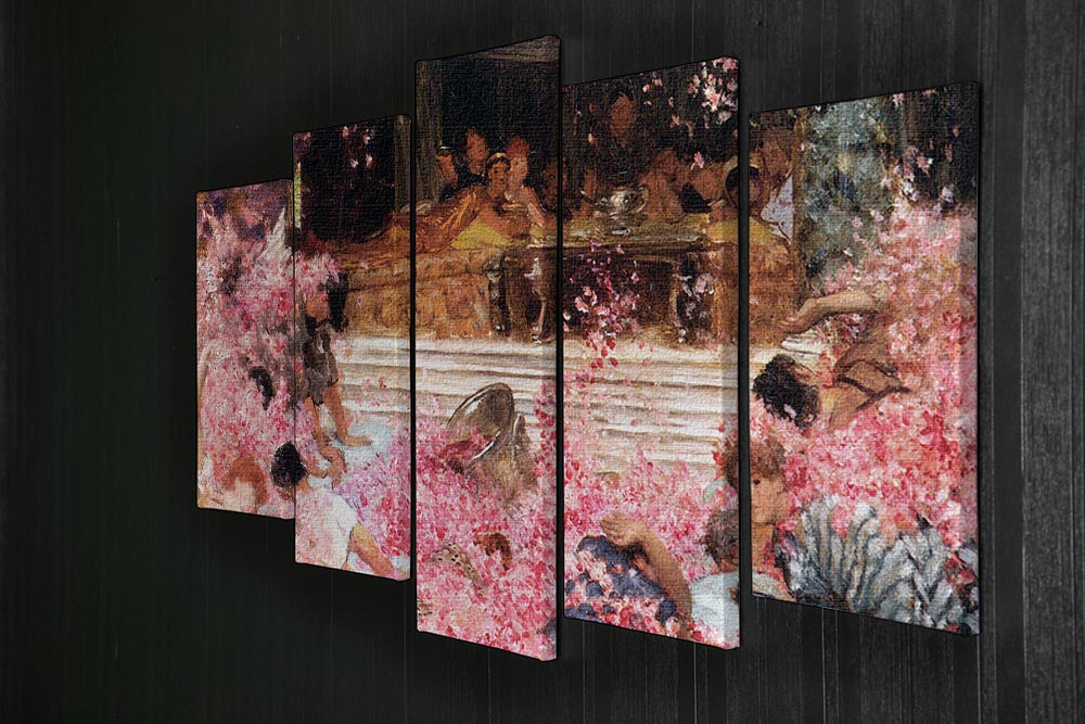 The roses of Heliogabalus by Alma Tadema 5 Split Panel Canvas - Canvas Art Rocks - 2