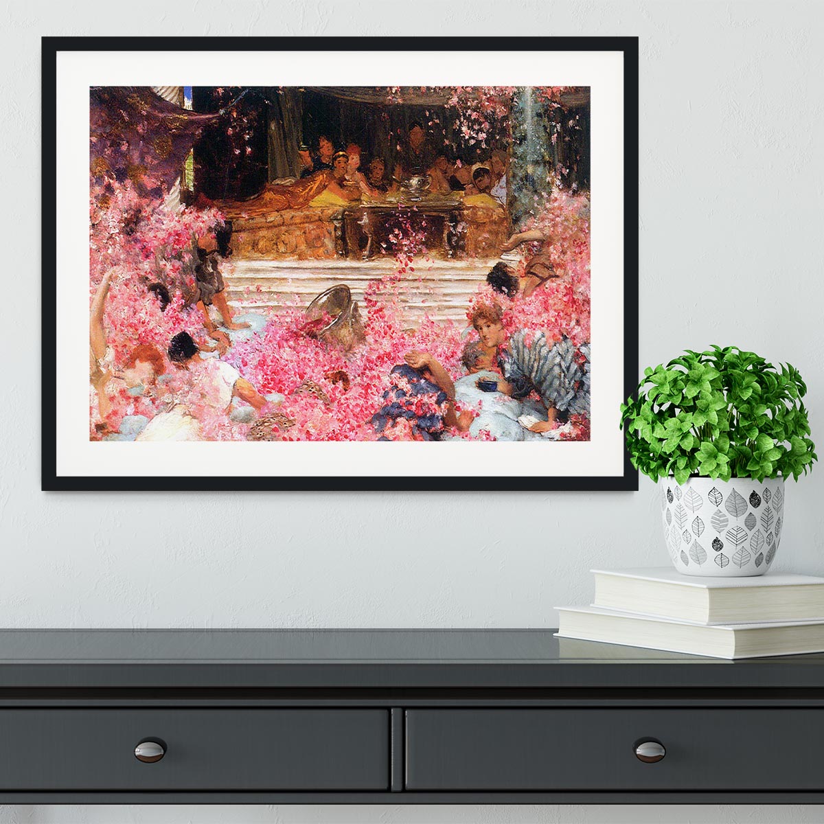 The roses of Heliogabalus by Alma Tadema Framed Print - Canvas Art Rocks - 1