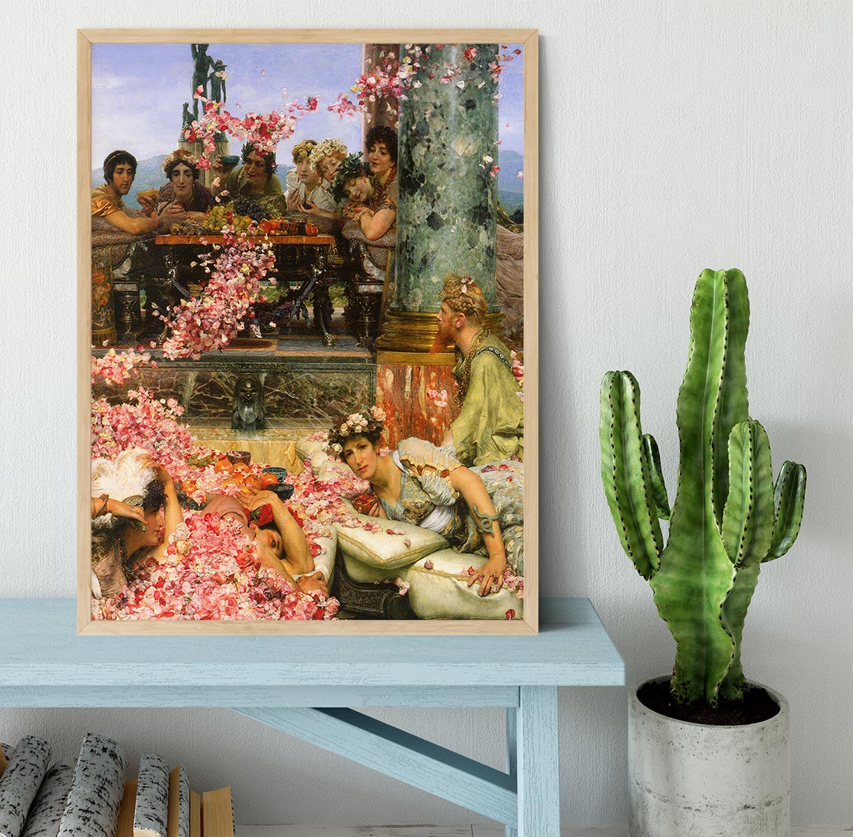 The roses of Heliogabalus detail 2 by Alma Tadema Framed Print - Canvas Art Rocks - 4