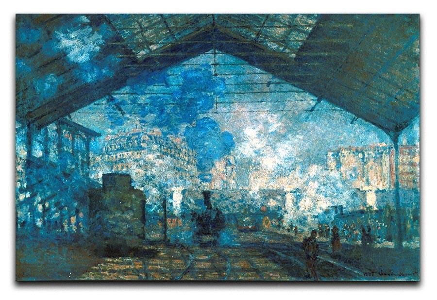 The station Saint Lazare by Monet Canvas Print & Poster  - Canvas Art Rocks - 1