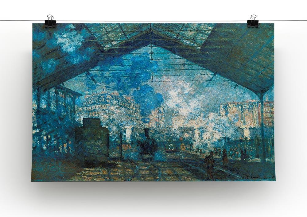 The station Saint Lazare by Monet Canvas Print & Poster - Canvas Art Rocks - 2