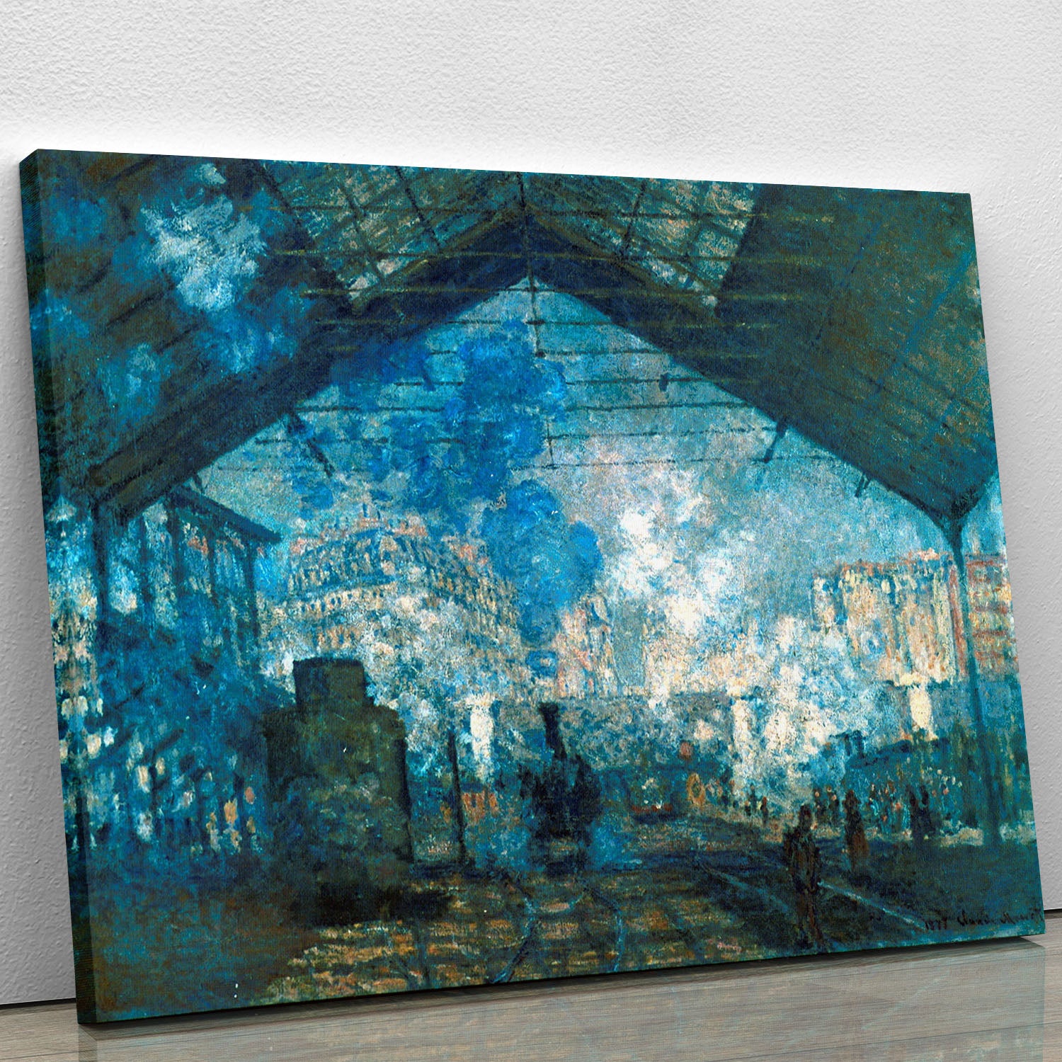 The station Saint Lazare by Monet Canvas Print or Poster - Canvas Art Rocks - 1