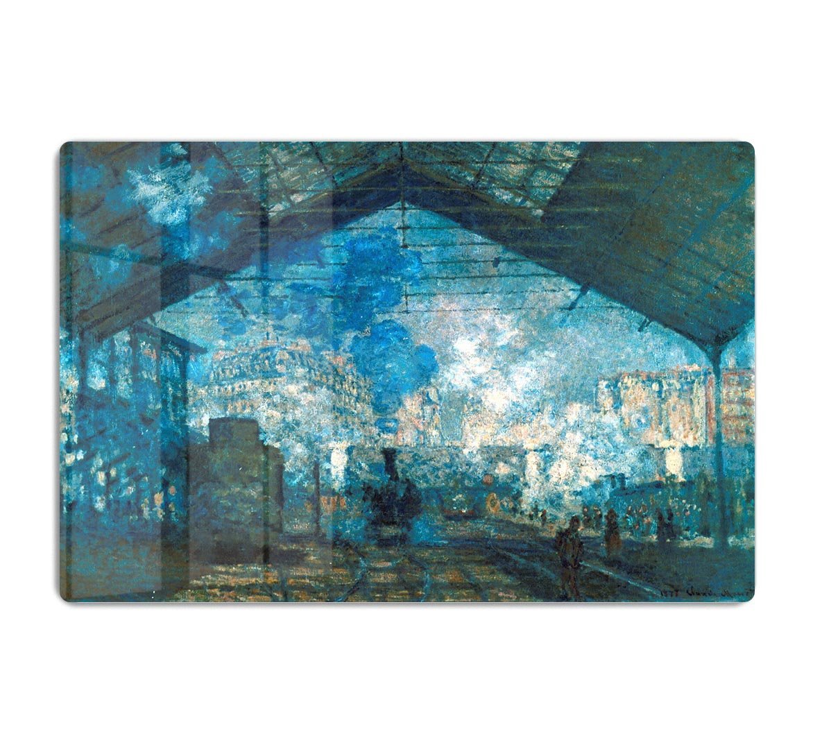 The station Saint Lazare by Monet HD Metal Print