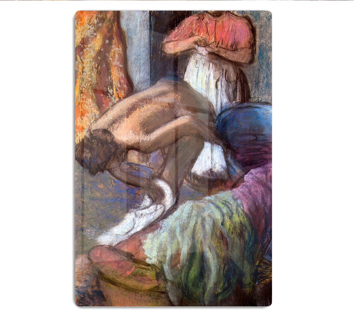 The strengthening after the bathwater by Degas HD Metal Print - Canvas Art Rocks - 1