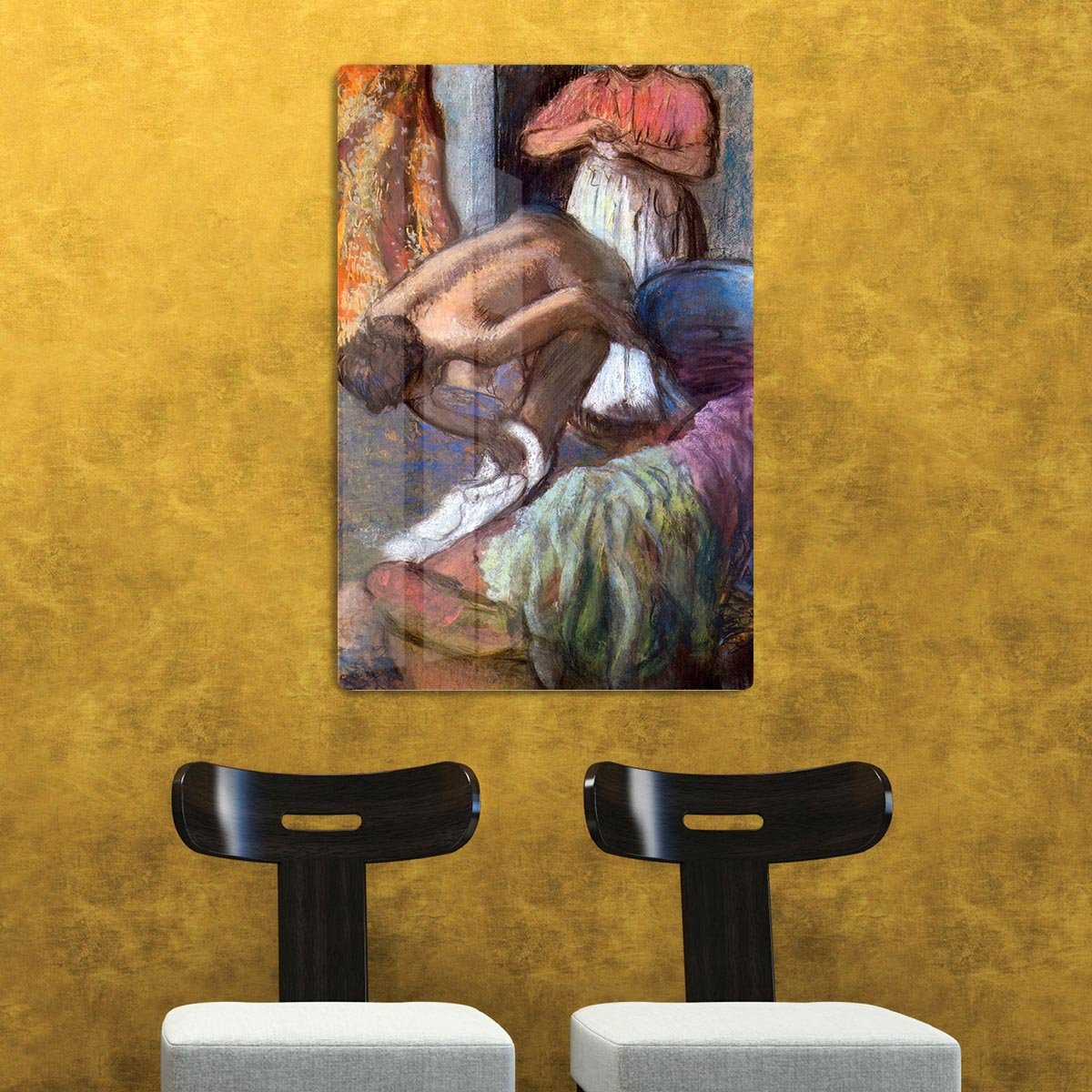 The strengthening after the bathwater by Degas HD Metal Print - Canvas Art Rocks - 2