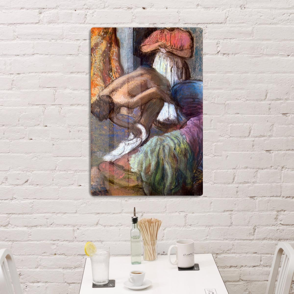 The strengthening after the bathwater by Degas HD Metal Print - Canvas Art Rocks - 3