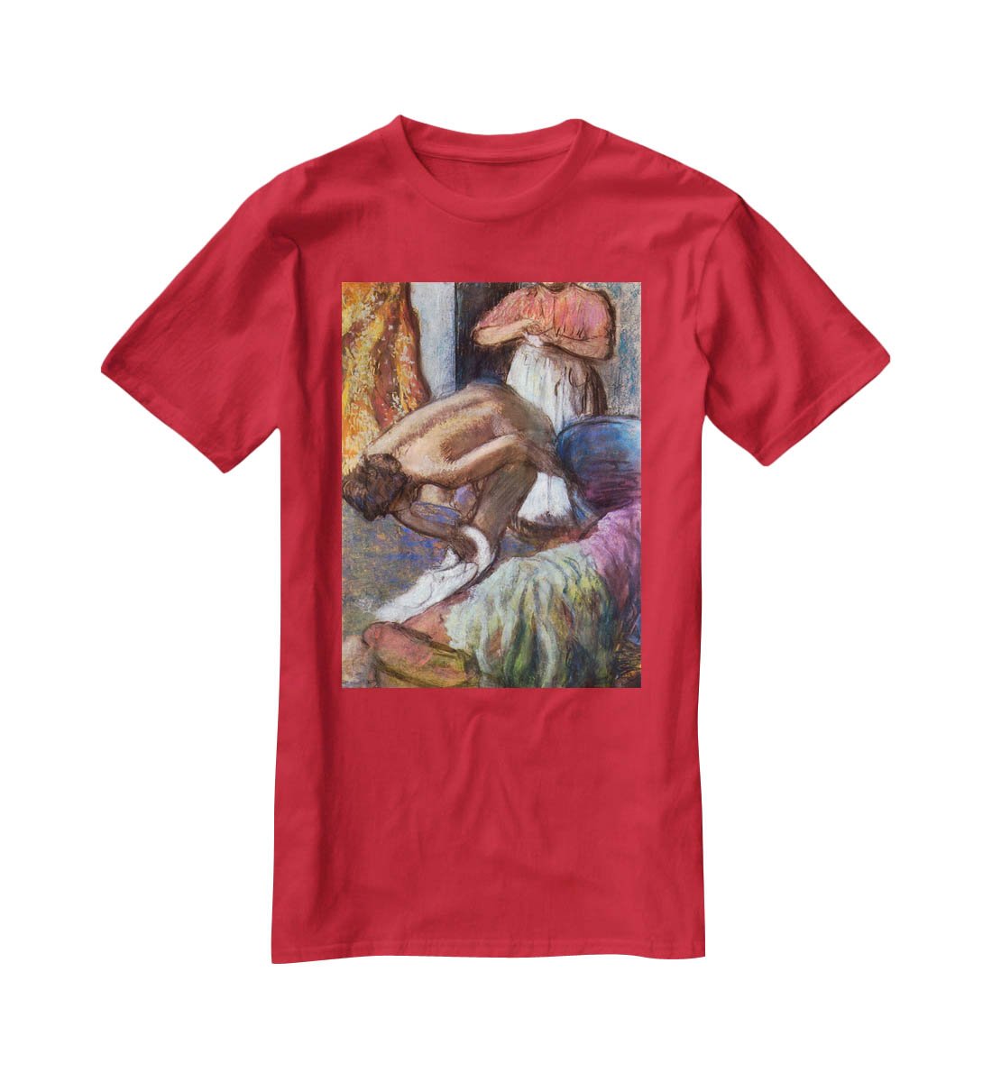 The strengthening after the bathwater by Degas T-Shirt - Canvas Art Rocks - 4