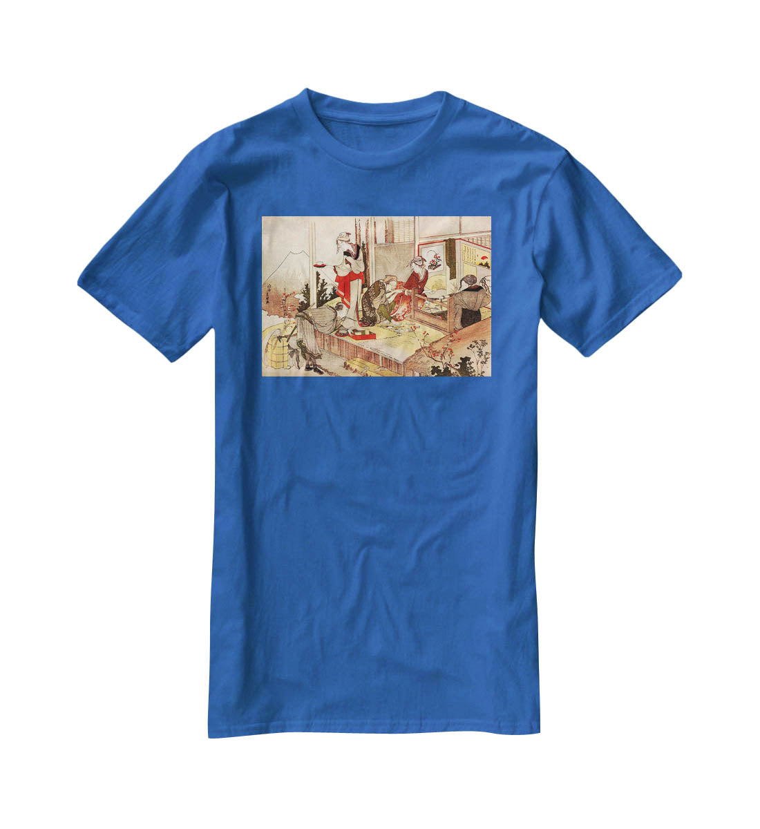 The studio of Netsuke by Hokusai T-Shirt - Canvas Art Rocks - 2